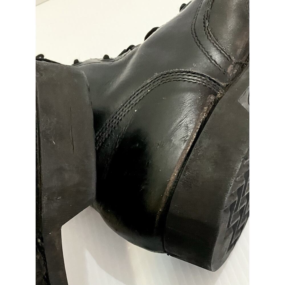 Vintage US Military Vietnam War Leather Combat Jungle Boots 1969 DMS Sole Sz 9 W - Picture 9 of 12